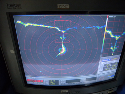 ビームソナーによる調査